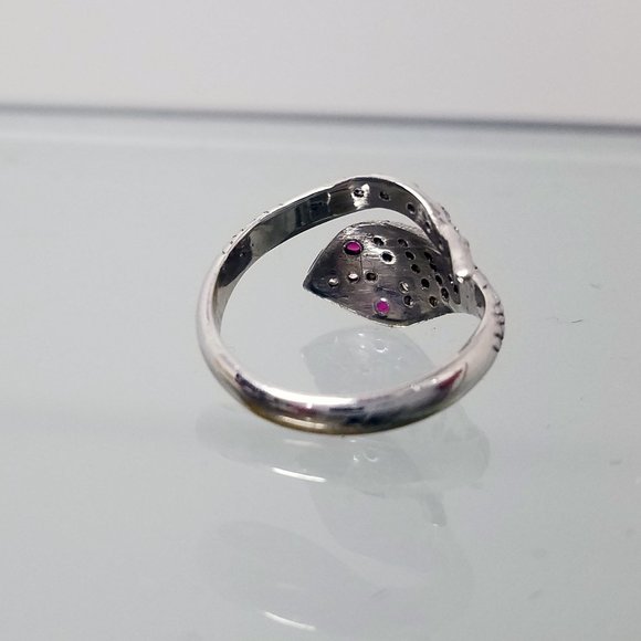 GOLD White GOLD DIAMONDS RUBY  🎆HOST PICK ❤🎆Re-Sizeable Serpentine - Picture 7 of 7